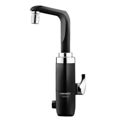 Imagem de Torneira Essence Parede 220v Preta com Cromada Lorenzetti