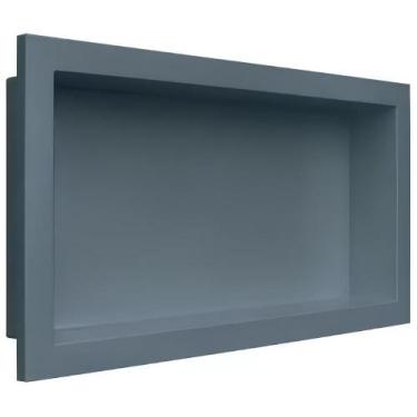 Imagem de Nicho Para Banheiro Modelo Tipo Porcelanato Parede Embutir Grafite 30x