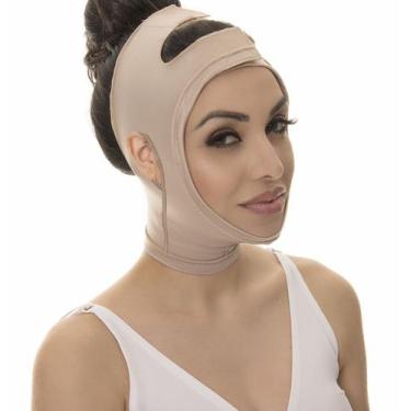 Imagem de Faixa Mentoneira Lipo De Papada Lifting Bichectomia New Form, G, Marro
