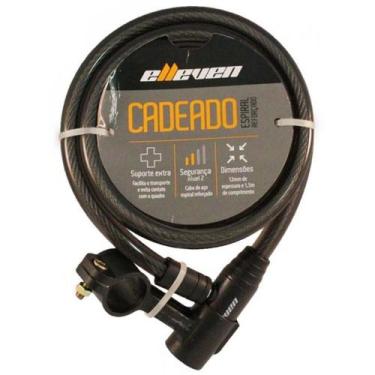 Imagem de Cadeado 1500x12mm Espiral com Chave e Suporte  - Elleven