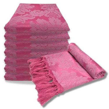 Imagem de Manta Xale Para Sofá Decorativa Jacquard Medalhão Dupla Face - MUMUDEC