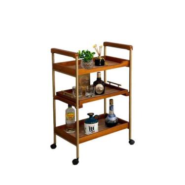 Imagem de Carrinho Bar Bebidas Para Servir Café Chá Adega Sala Estar - Maraka In