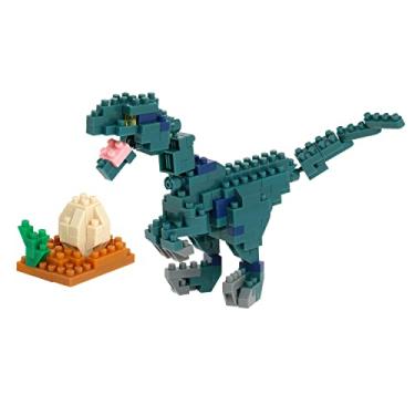 Imagem de nanoblock KAWADA – Dinossauros – Velociraptor, kit de montagem da série Collection