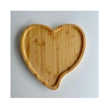 Imagem de Bandeja de Bambu Coração 20x20cm  - COSY