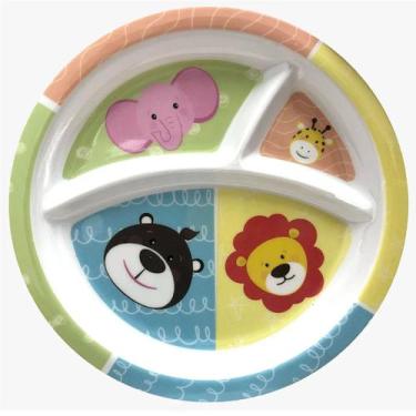 Imagem de Prato Infantil Baby com Divisórias para Meninas Crianças - Sk
