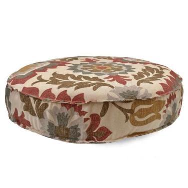 Imagem de Almofada Futton Turco Redonda 45x45cm Wendy Vermelha - FASTLAR