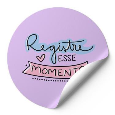 Imagem de 120 Etiquetas Auto Colante Adesivos Redondos Registre Esse Momento Fun