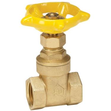 Imagem de ProChannel Válvula de portão VGTCMPB5PA com rosca de latão de 200 PSI, 2,5 cm