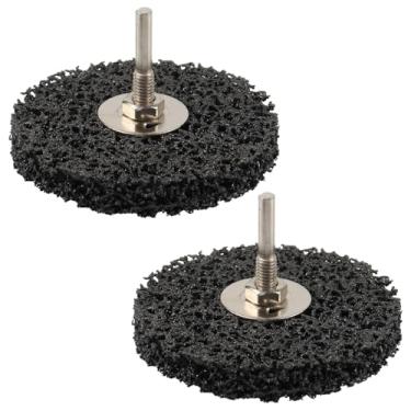 Imagem de ZORUNNA Decapador de tinta, removedor de tinta eficaz de 10 cm para metal, 2 peças de comedor de tinta de troca rápida como disco rotativo ou como pincel (na face), para moer madeira, metal, plástico