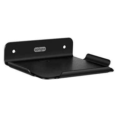 Imagem de aplslpa Prateleira de parede pequena, prateleiras flutuantes de 12 cm para alto-falantes, roteador de Internet, Smart Home, Apple HomePod Mini, Echo Dot 4th, câmera de segurança - para quarto, sala de