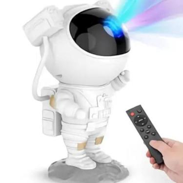Imagem de Luminária de Mesa Projetor Astronauta com Temporizador, Controle via A