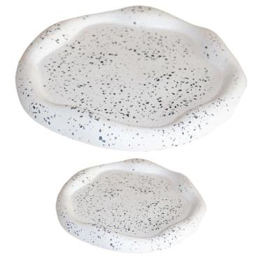 Imagem de Bandeja Para Banheiro Bandeja Decorativa Bandeja Redonda Ondulado Peôn