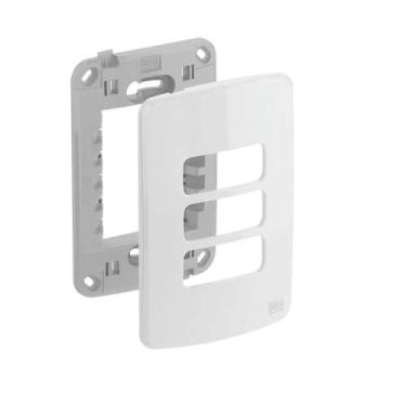 Imagem de WEG - Composé - Placa e Suporte 4x2 - 3 Posições - Branco