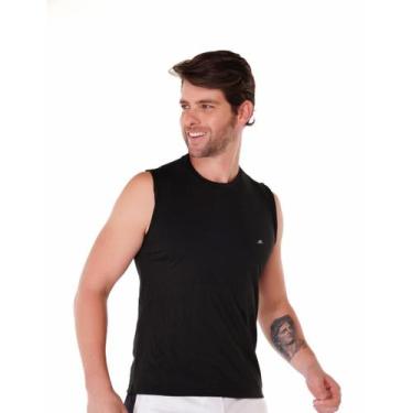 Imagem de Regata Machão Masculina Academia Fitness - Força do Sol, G, Preto