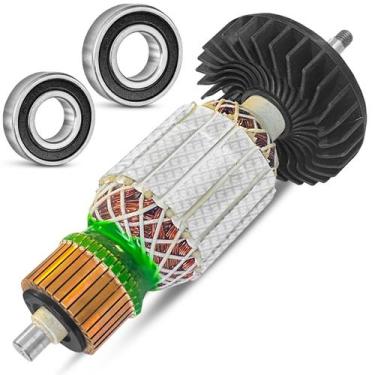 Imagem de Induzido Rolamento Esmerilhadeira Ga7020 GA9020 mga700 220v - Genérica