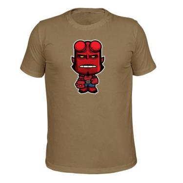 Imagem de Camiseta Confortável Malha 30.1 Estampada Bonequinho - Surprass, Bege,