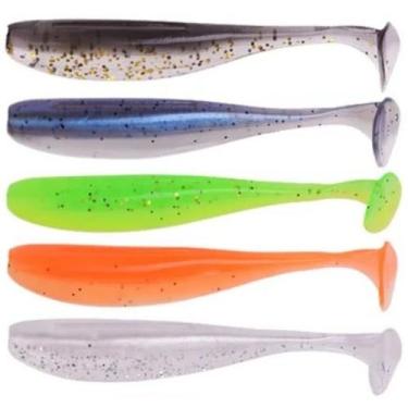 Imagem de Kit 5 Iscas Artificial soft para tucunaré badejo robalo - SWG, Colorid