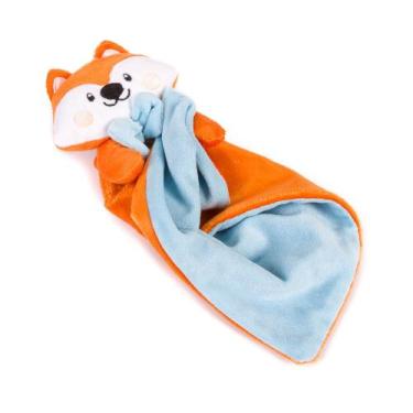 Imagem de Naninha Paninho Bebê Dormir em Plush raposinha - Dolce Affetto, azul