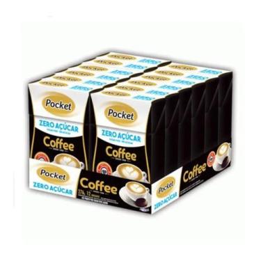 Imagem de Bala Pocket Zero Açucar Sabor Café Pacote Com 12 Caixinhas - Riclan