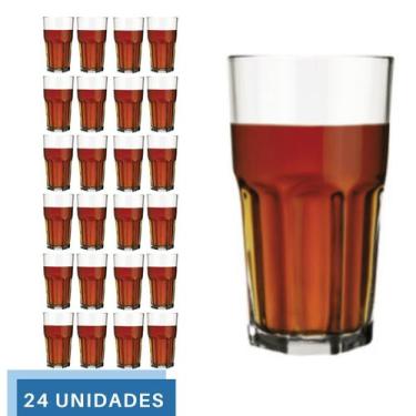 Imagem de 24 Copo Bristol Luxo Redondo Vidro Transparente 410ml Nadir - NADIR FI