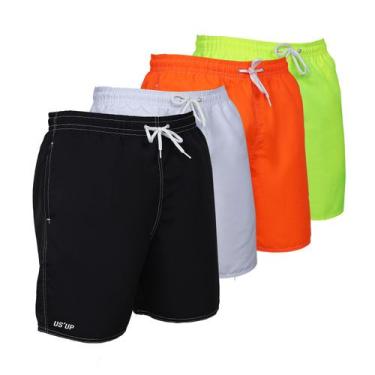 Imagem de Kit 4 Short Bermuda Masculina Academia Treino Casual de Sair - USUP, P