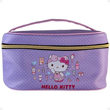 Imagem de Necessaire Organizadora Hello Kitty by Klass Vough Lilás Kchk-05l