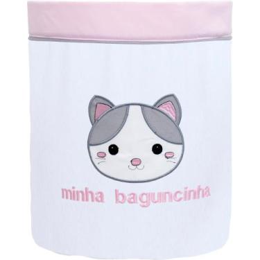 Imagem de Cesto Organizador Para Brinquedos  - Bebê & Enxoval, Gatinha Baguncinh