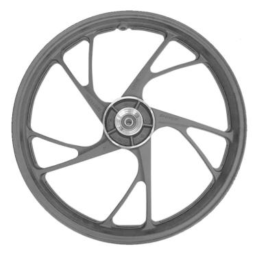 Imagem de Roda Dianteira Titan Start Fan 160 2016 Ate 2024 Pe De Galinha Shiver Preto Freio Disco