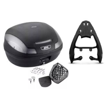 Imagem de Bau 47L M.Lock Givi E-470Nt + Bagageiro Scam Stp0526