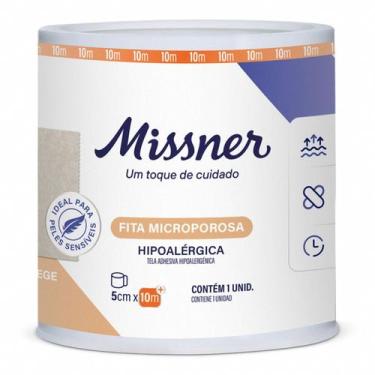 Imagem de Fita Cirúrgica Microporosa Bege 5cm X 10m - Missner