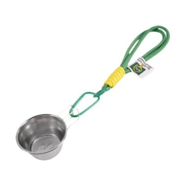 Imagem de menolana Tigela de isca de pesca Copo de acampamento Copo de água Acessórios de pesca multifuncionais Caixa de comida de peixe para pesca Caça Churrasco, Verde