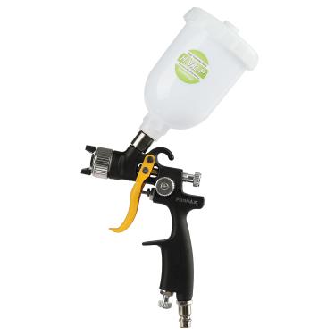 Imagem de FORNAX Mini Pistola de Pintura Hvlp com Bico de 0,8 Mm, Capacidade de 250 Cc, Pincel e Chave