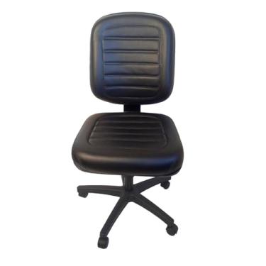 Imagem de Cadeira Tescaro Diretor Giratória Anatomica Base em Aço Sintético Preto (Sem Braços)