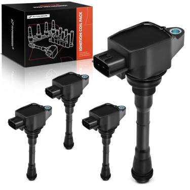 Imagem de A-Premium Bobina de ignição compatível com Nissan Juke 2011-2017 Sentra Rogue 2019 Rogue Sport 2017-2019 L4 1.6L 2.0L 4-PC