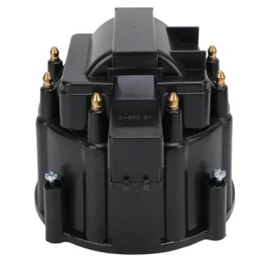 Imagem de Kit de Rotor de Tampa de Distribuidor Grande para Motores K549 SBC/ - Conjunto de Substituição de Ignição para Sistemas HEI - Desempenho Ideal e (Preto)