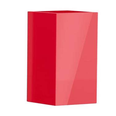 Imagem de Vaso Fibra De Vidro Quadrado Texas M 65cm Vietnamita Grande Decorativo (Vermelho)