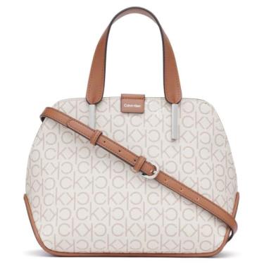 Imagem de Calvin Klein Bolsa Audrey com compartimento triplo, baunilha/cáqui/caramelo, One Size