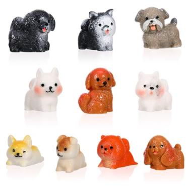 Imagem de TOYANDONA 10 Peças Estatuetas De Mini Cachorro Estatuetas De Animais Em Miniatura Mini Cães De Resina Figuras De Cachorrinhos Mini Animais De Resina Cães Minúsculos Para Casa De Bonecas