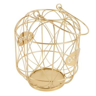 Imagem de Organizador do Portador de Cápsulas de café de Ferro, Suporte de Armazenamento de Vagem de Grande Capacidade, Cesta de Cápsula de café Decorativa Com Alça, Design de Base (Ouro)