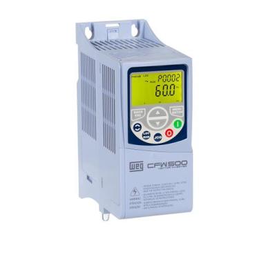 Imagem de Inversor de Frequência Weg CFW500 Monofásico e Trifásico 0,5CV 220VCA 