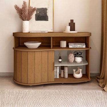 Imagem de Balcão Buffet Magnum 1 Porta Flex Carvalho/Off White - Artely