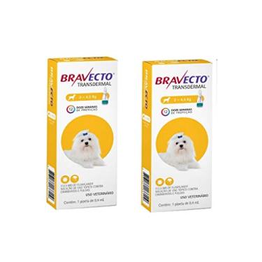 Imagem de Combo 2 Antipulgas Bravecto Até 4,5kg Transdermal Cães