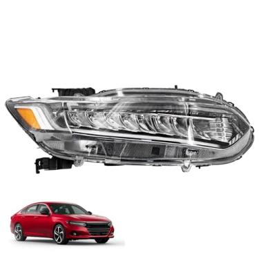 Imagem de HonHuCo 33100-TVA-A41 Conjunto de farol LED do lado direito do passageiro para Honda Accord SE/Sport/Sport SE 2021-2022 Substituir # HO2503202