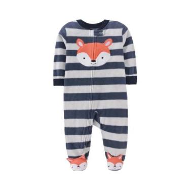 Imagem de Macacão Bebê Footed de Micro Polar - Quentinho e Confortável (3-12 Mes