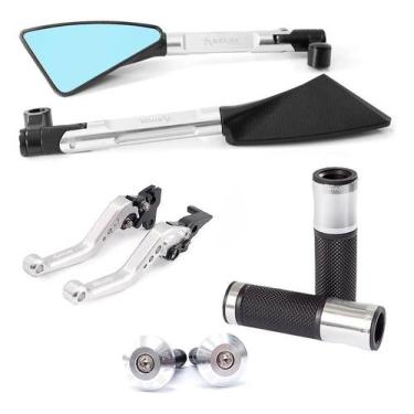 Imagem de Manete Peso Retrovisor Manopla Fazer 150 Ubs Factor 150 Ubs - Stark Ra