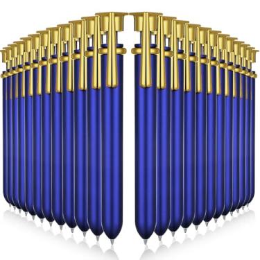 Imagem de MotiMind 24 canetas esferográficas de formatura lembrancinhas de festa de formatura 2025 boné de graduação canetas de tinta gel pretas presentes estudante escola professor escritório suprimentos para