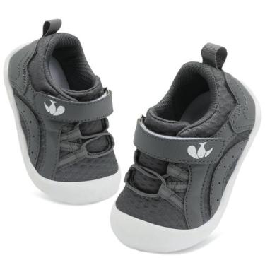 Imagem de Sapatos de bebê FEETCITY Infant Barefoot, cinza, de 6 a 12 meses