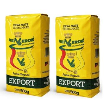 Imagem de 2 Erva Mate Chimarrão REI VERDE EXPORT TRADICIONAL 500g