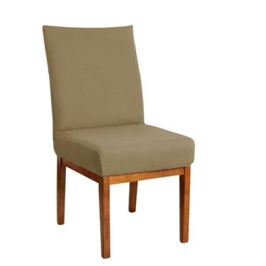 Imagem de Kit 10 Capas de Cadeiras Jantar Malha Exclusiva Fendi - Charme do Deta