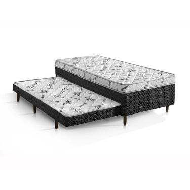Imagem de Cama Box Conjugada Solteiro D-28 Com Auxiliar 188cm X 88cm X